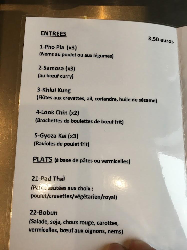 Saveurs Thaï - Menu Image 3
